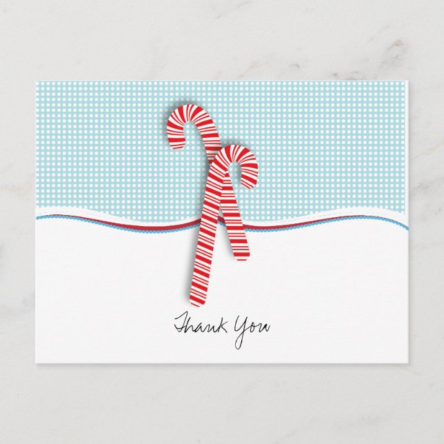 Fill in the Blank Christmas Thank You  Postcard (Front)
