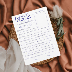 Fill in the Blank Father’s Day Card from Kids