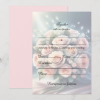 Fill In The Blank Floral Wedding Invitation
