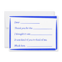 Fill-In-The-Blank "Handwritten" Thank You Notes