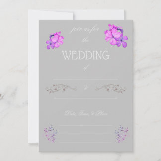 Fill in the Blank Wedding Invitation