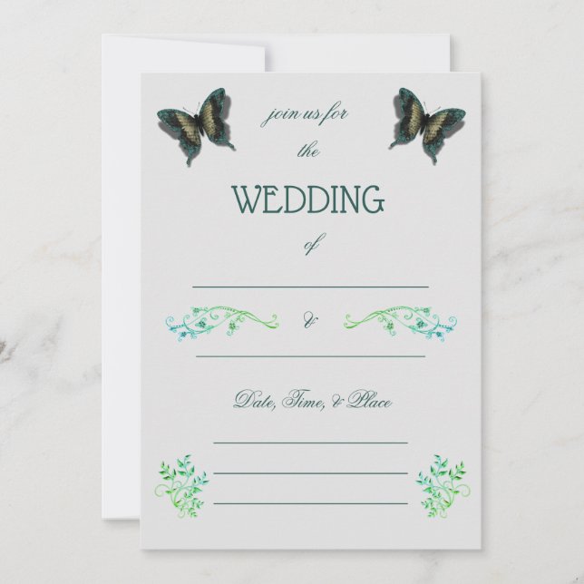 Fill in the Blank Wedding Invitation  (Front)
