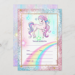 Fill in Unicorn  Invitation