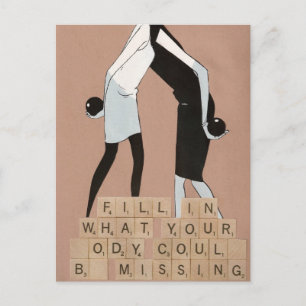 Fill in what your body could be missing postcard