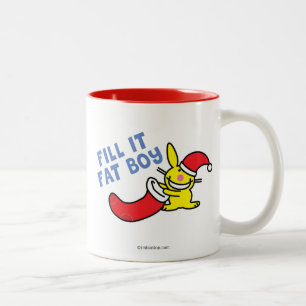 Fill It Fat Boy Two-Tone Coffee Mug