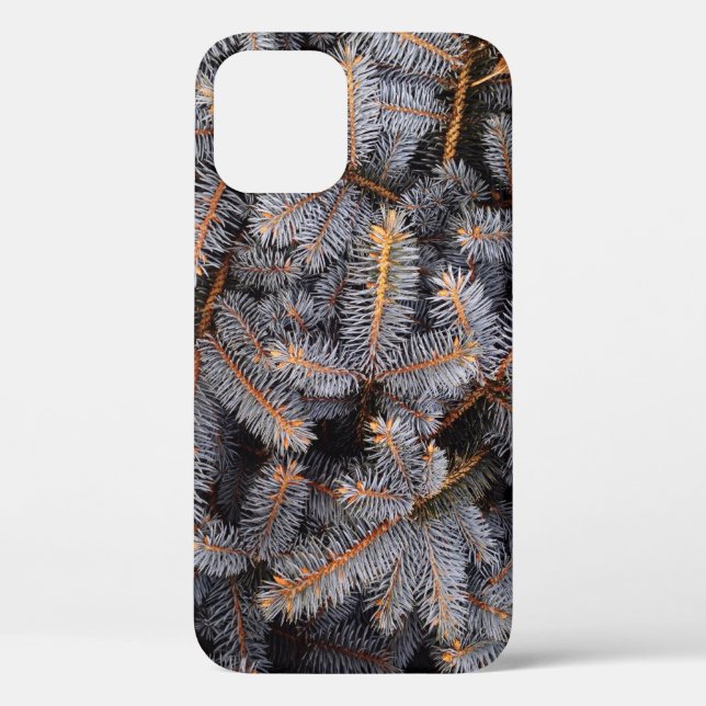 FILL THE FRAME PHOTOGRAPH OF GREY PINE TREE LEAVES Case-Mate iPhone CASE (Back)
