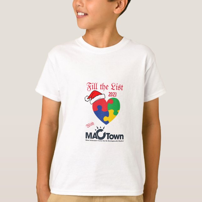 Fill the List 2023, MacTown Autism Awareness, T-Shirt (Front)