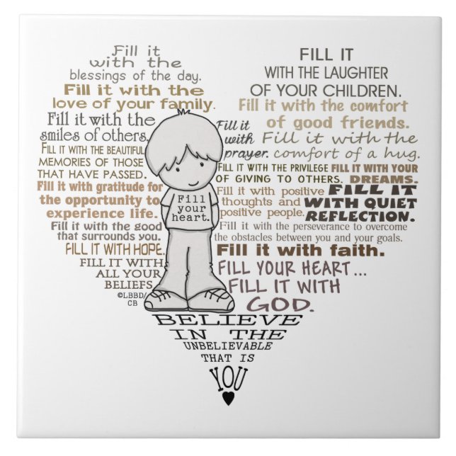 Fill Your Heart Tile (Front)