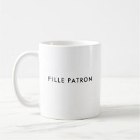 Fille Boss | Girl Boss | Custom French Coffee Mug