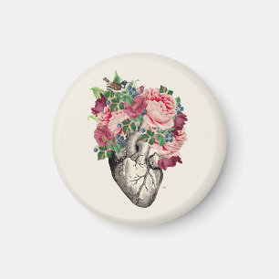 Filled to Overflowing Anatomical Heart Magnet