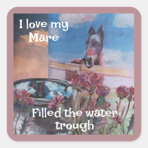 filled trough  today sweet Jamie  Square Sticker