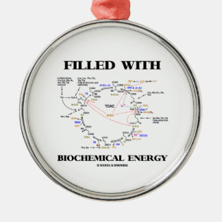 Filled With Biochemical Energy (Krebs Cycle) Metal Tree Decoration