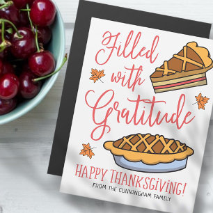 Filled with Gratitude Happy Thanksgiving Holiday