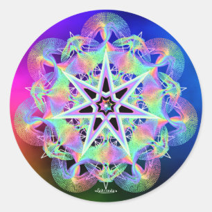 Filled With Light Classic Round Sticker