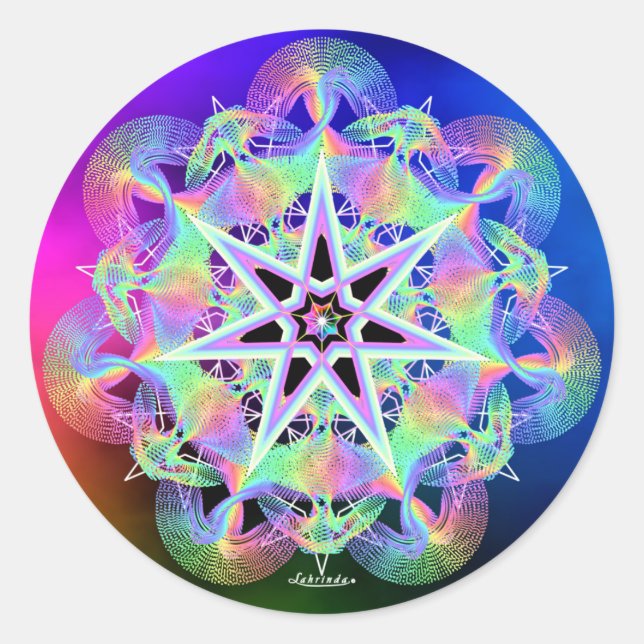 Filled With Light Classic Round Sticker (Front)