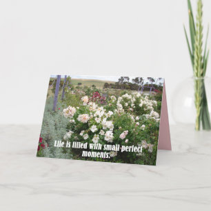 Filled With Perfect Moments Flower Garden Card