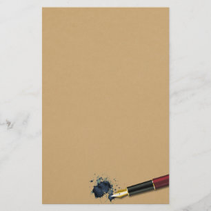 Filler Fountain Pen w/ Ink Blot - Stationery