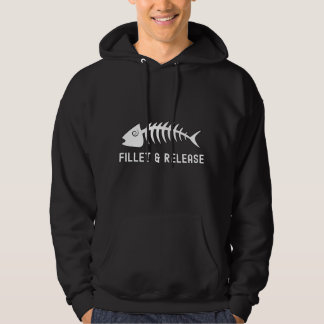 Fillet And Release Fisherman Humor Fun Mens Fishin Hoodie