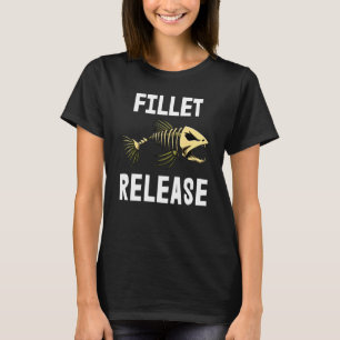 Fillet Release Tee Skeleton Fish Bone Tees Sharp T