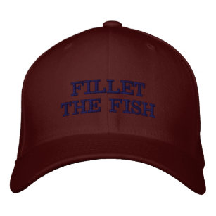 FILLET THE FISH EMBROIDERED HAT