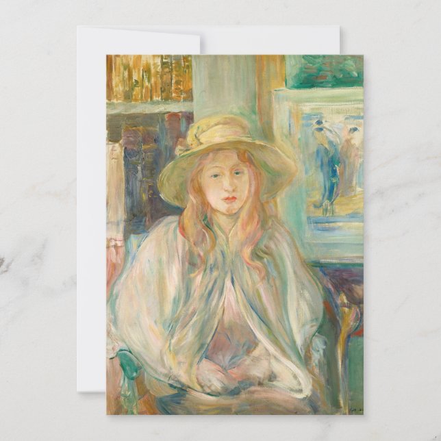 Fillette au Chapeau de Paille | Berthe Morisot (Front)