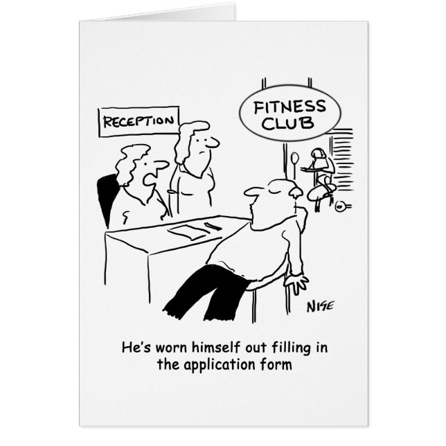 Filling in a Fitness Club form wears out an applic (Front)