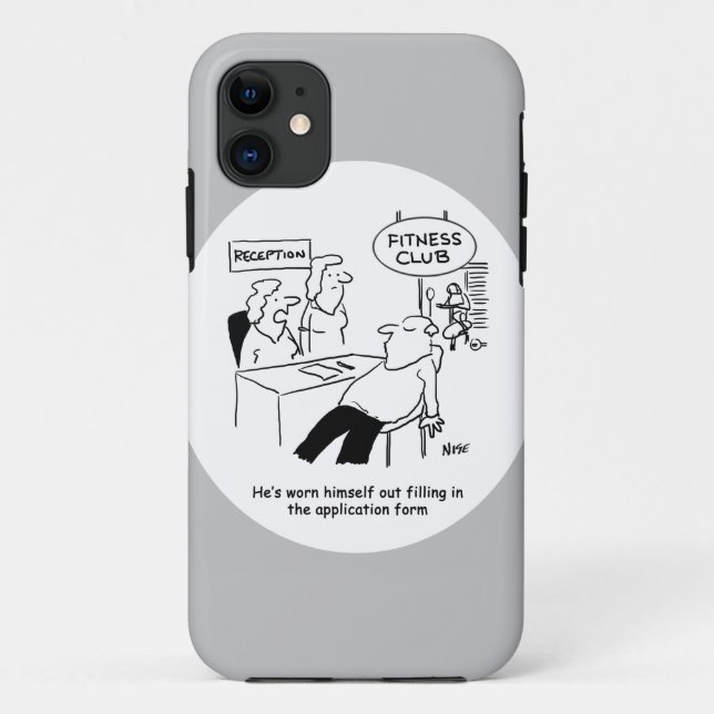 Filling in a Fitness Club form wears out applicant Case-Mate iPhone Case (Back)