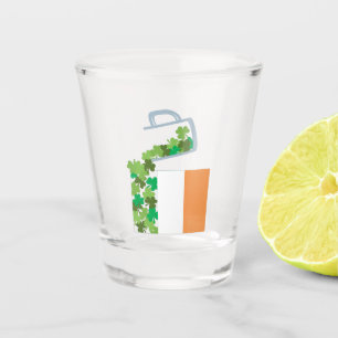 Filling Ireland's Flag Shot Glass
