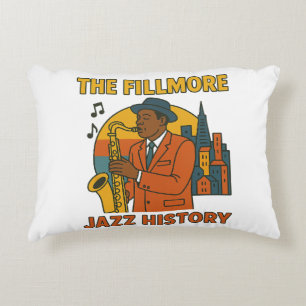 Fillmore Jazz History Accent Pillow