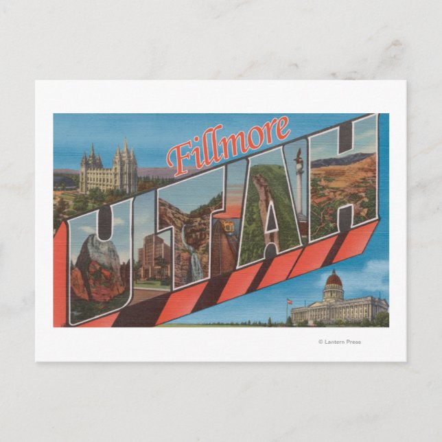 Fillmore, Utah - Large Letter Scenes Postcard (Front)