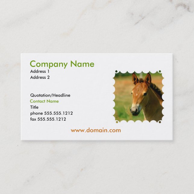 Filly Business Card (Front)