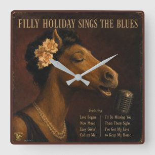 Filly Holiday: a Parody Square Wall Clock