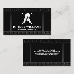 Film Background   Photographer taking Picture Business Card