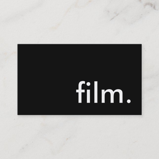 film. business card (Front)