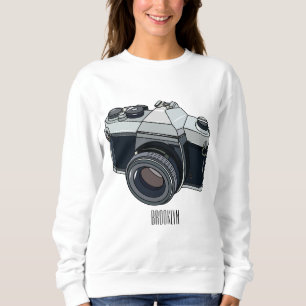 Film camera cartoon illustration sweatshirt