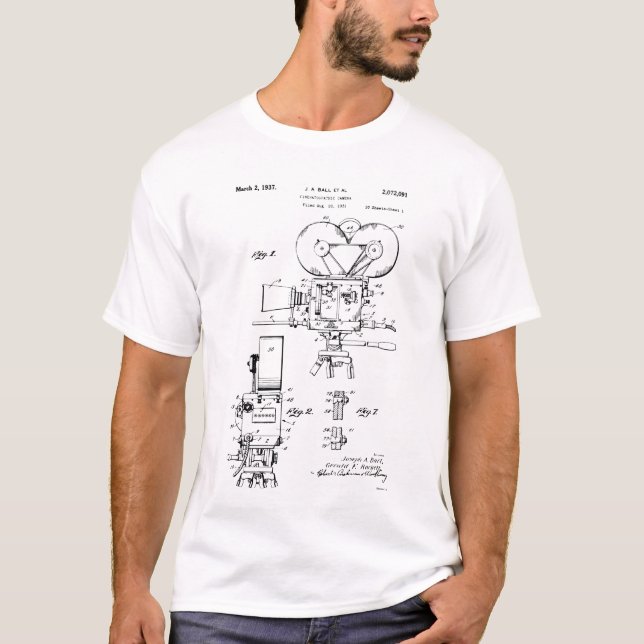 Film Camera Patent T-Shirt (Front)