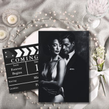 Film Clapperboard Elegant Wedding Save the Date