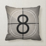 Film Countdown Pillow<br><div class="desc">Proof you do film. Original vector art with dust,  scratches and ‘film effects’ – feel free to modify!</div>