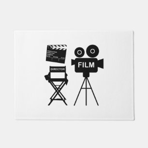 Film Crew Flap director Chair Gift for filmmaker Doormat