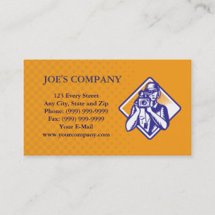 Film Crew Video Cameraman business card