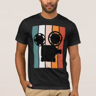 Film Director Cinematographer Filmmaker Crew Retro T-Shirt