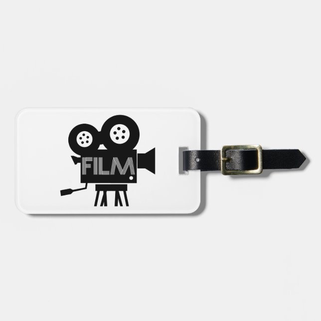 Film Director Hollywood Personalised Luggage Tag (Front Horizontal)