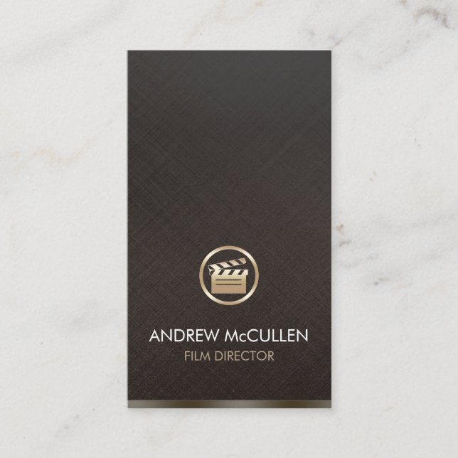 Film Director Media Business Card (Front)