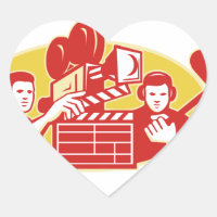 Film Director Movie Camera Clapper Soundman