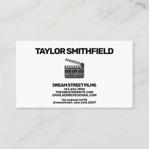 Film Director Trendy Production Business Card