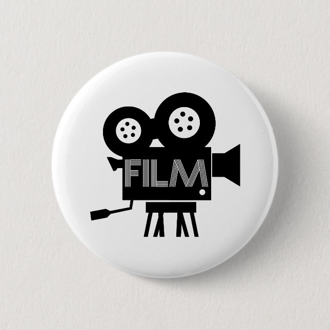 Film Director White Button (Front)