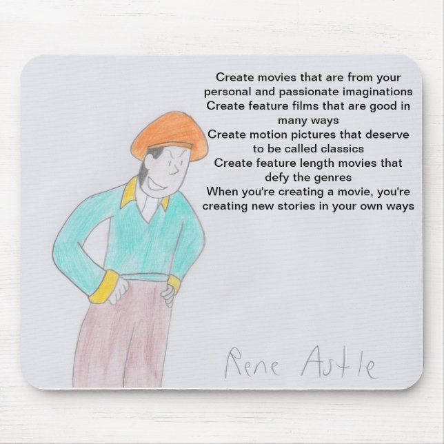 Film Director's Advice Mouse Mat (Front)