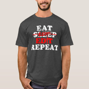 Film Editor Dad Videographer Video Filmmaking fami T-Shirt
