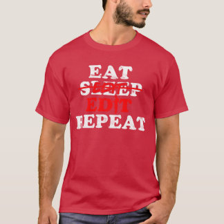 Film Editor Dad Videographer Video Filmmaking fami T-Shirt