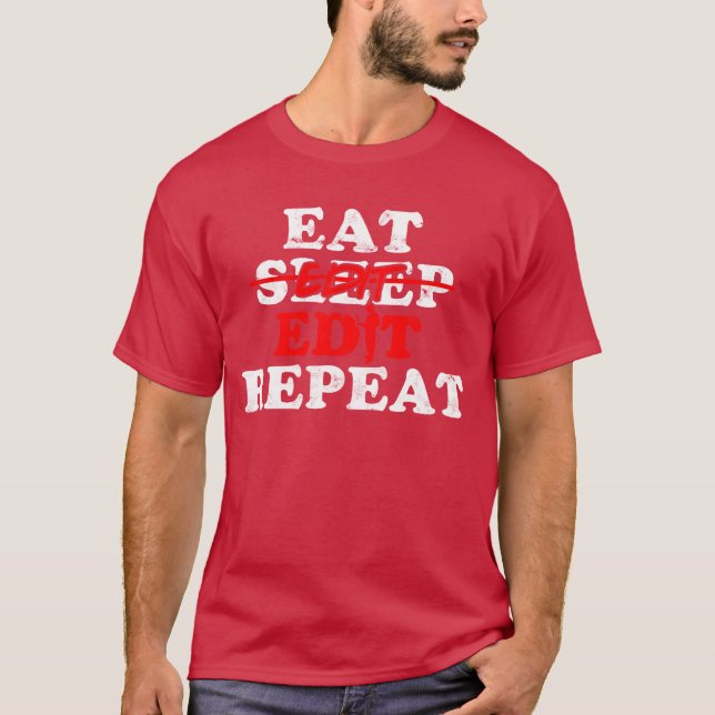 Film Editor Dad Videographer Video Filmmaking fami T-Shirt (Front)